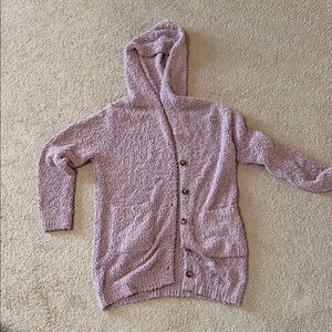 Cozy Pink Hooded Sweater